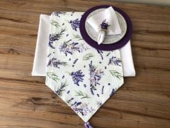 SOFRA SUNUM SETİ LAVANTA DESENLİ