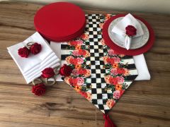 SOFRA SUNUM SETİ GÜL DESENLİ