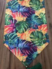 RENKLİ YAPRAK DESENLİ RUNNER