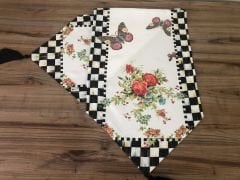 DAMALI KELEBEK DESENLİ RUNNER