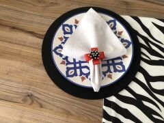 SOFRA SUNUM SETİ ZEBRA DESENLİ