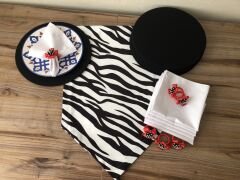 SOFRA SUNUM SETİ ZEBRA DESENLİ