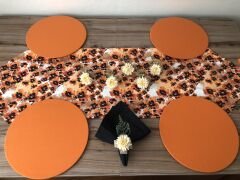 SOFRA SUNUM SETİ LEOPAR ÇİÇEK DESENLİ