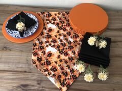 SOFRA SUNUM SETİ LEOPAR ÇİÇEK DESENLİ