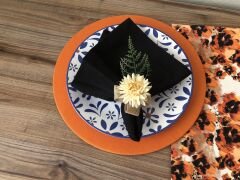 SOFRA SUNUM SETİ LEOPAR ÇİÇEK DESENLİ