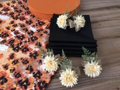 SOFRA SUNUM SETİ LEOPAR ÇİÇEK DESENLİ