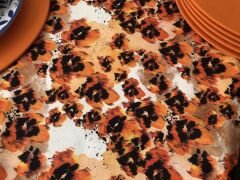 SOFRA SUNUM SETİ LEOPAR ÇİÇEK DESENLİ