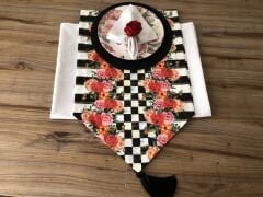 SOFRA SUNUM TAM SET GÜL DESENLİ