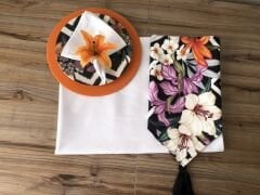 SOFRA SUNUM SETİ LİLYUM DESENLİ