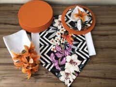 SOFRA SUNUM SETİ LİLYUM DESENLİ