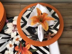 SOFRA SUNUM SETİ LİLYUM DESENLİ