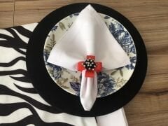 SOFRA SUNUM TAM SET ZEBRA DESENLİ