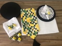 SOFRA SUNUM TAM SET LİMON  DESENLİ