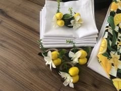 SOFRA SUNUM TAM SET LİMON  DESENLİ