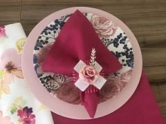 SOFRA SUNUM TAM SET SULUBOYA ÇİÇEK DESENLİ