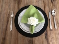 ELMA YEŞİLİ KUMAŞ PEÇETE (6 ADET ) (40X40 CM)