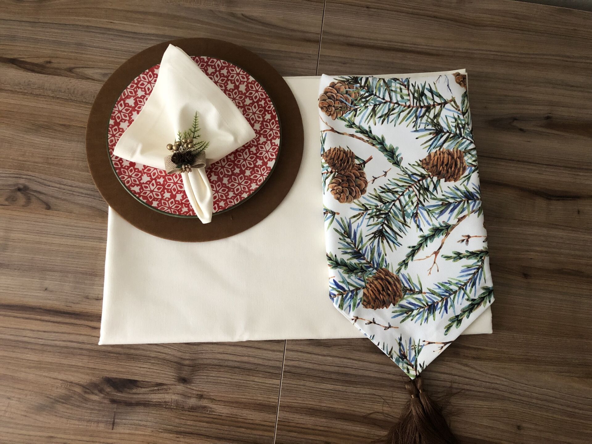 YILBAŞI SOFRA SUNUM SETİ KOZALAK DESENLİ