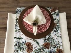 YILBAŞI SOFRA SUNUM SETİ KOZALAK DESENLİ