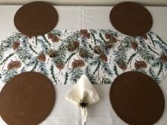 YILBAŞI SOFRA SUNUM SETİ KOZALAK DESENLİ