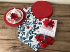 YILBAŞI SOFRA SUNUM SETİ YILBAŞI ÇİÇEĞİ DESENLİ 02