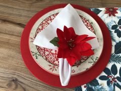 YILBAŞI SOFRA SUNUM SETİ YILBAŞI ÇİÇEĞİ DESENLİ 02