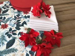 YILBAŞI SOFRA SUNUM SETİ YILBAŞI ÇİÇEĞİ DESENLİ 02