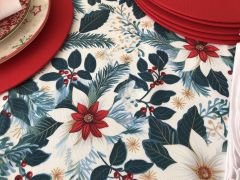 YILBAŞI SOFRA SUNUM SETİ YILBAŞI ÇİÇEĞİ DESENLİ 02