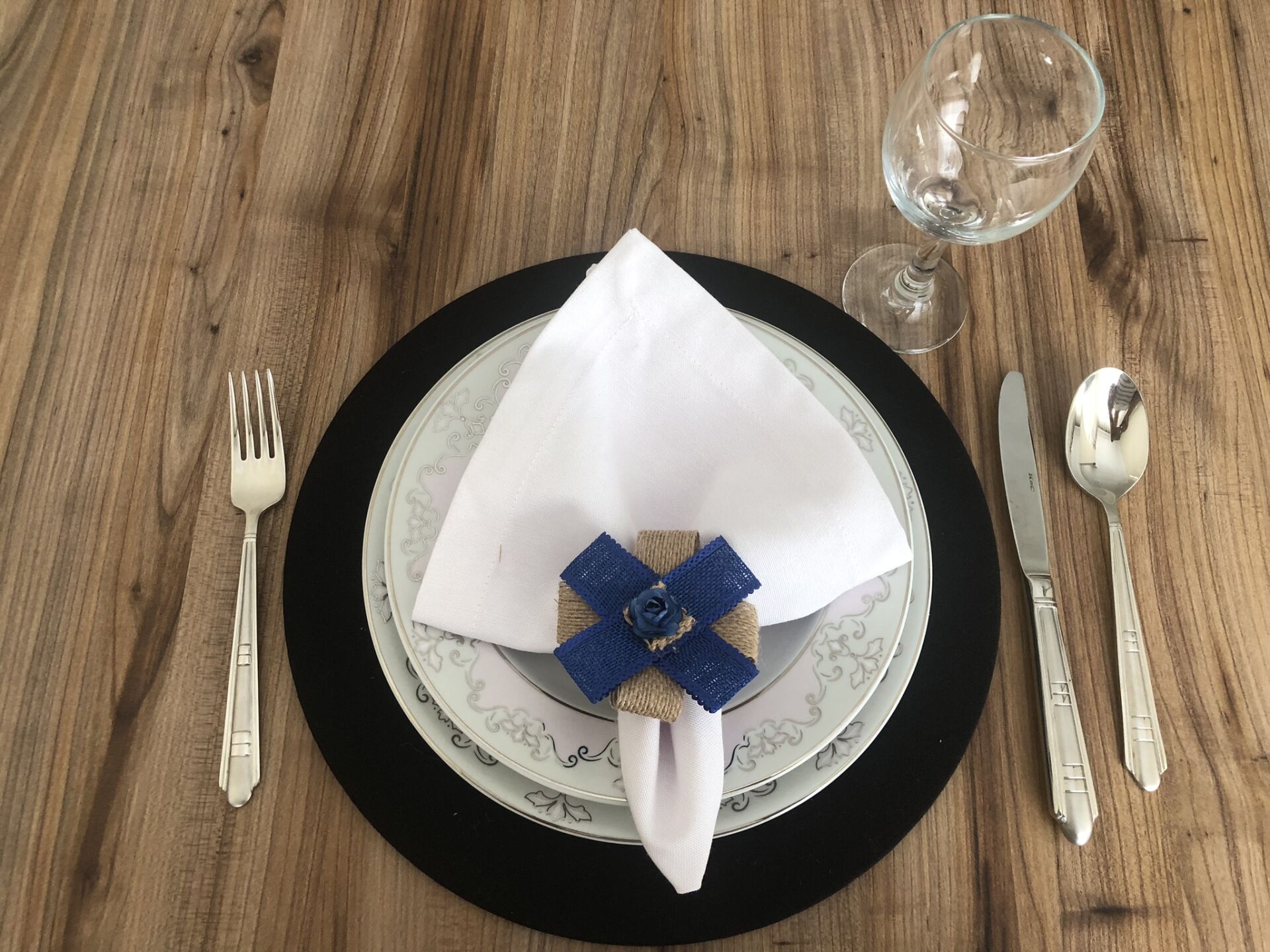 JÜT KURDELE DETAYLI PEÇETE HALKASI (6 ADET)