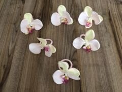 AÇIK PEMBE ORKİDE PEÇETE HALKASI (6  ADET )