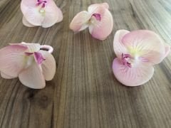 PEMBE ORKİDE ÇİÇEĞİ PEÇETE HALKASI (6 ADET)