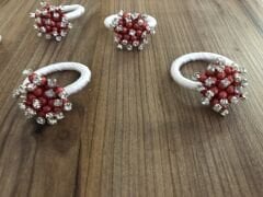 KIRMIZI TAŞLI PEÇETE YÜZÜĞÜ (6 ADET)