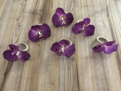 MÜRDÜM ORKİDE PEÇETE HALKASI (6 ADET)