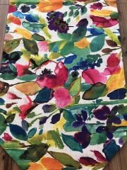 SULUBOYA RENKLİ YAPRAKLAR DESENLİ RUNNER