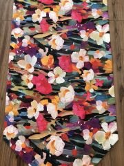 YAĞLI BOYA ÇİÇEK DESENLİ RUNNER