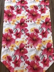 FUŞYA SARI BÜYÜK ÇİÇEK DESENLİ RUNNER