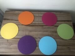 KARIŞIK RENKLİ SUPLA 33 CM (6 ADET MDF DAHİL)
