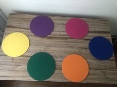 KARIŞIK RENKLİ SUPLA 33 CM (MDF DAHİL ) (6 ADET)