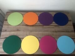 KARIŞIK RENKL SUPLA 33 CM (MDF DAHİL) (8 ADET)