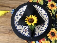 SOFRA SUNUM SETİ AYÇİÇEK DESENLİ TAKIM