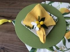 SOFRA SUNUM SETİ LİMON DESENLİ TAKIM