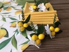 SOFRA SUNUM SETİ LİMON DESENLİ TAKIM