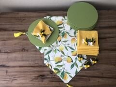 SOFRA SUNUM SETİ LİMON DESENLİ TAKIM