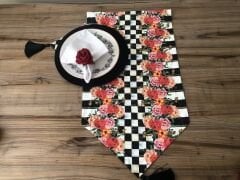 SOFRA SUNUM SETİ KIRMIZI GÜL DESENLİ
