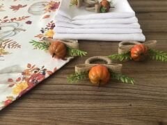 SOFRA SUNUM SETİ ÇİÇEKLİ BALKABAĞI DESENLİ TAKIM