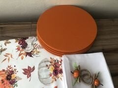 SOFRA SUNUM SETİ ÇİÇEKLİ BALKABAĞI DESENLİ TAKIM