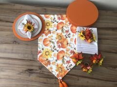 SOFRA SUNUM SETİ BALKABAĞI AYÇİÇEK DESENLİ TAKIM