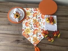 SOFRA SUNUM SETİ BALKABAĞI AYÇİÇEK DESENLİ TAKIM