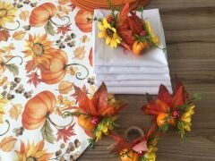 SOFRA SUNUM SETİ BALKABAĞI AYÇİÇEK DESENLİ TAKIM