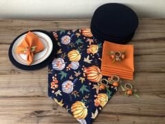 6 Kişilik Supla Seti | Balkabağı Desenli Sofra Sunum Seti