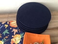 6 Kişilik Supla Seti | Balkabağı Desenli Sofra Sunum Seti